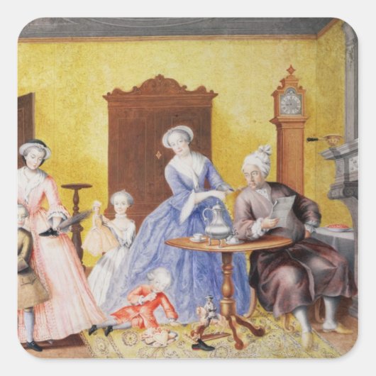 皇后陛下の王室の家庭のクリスマス スクエアシール (正面)