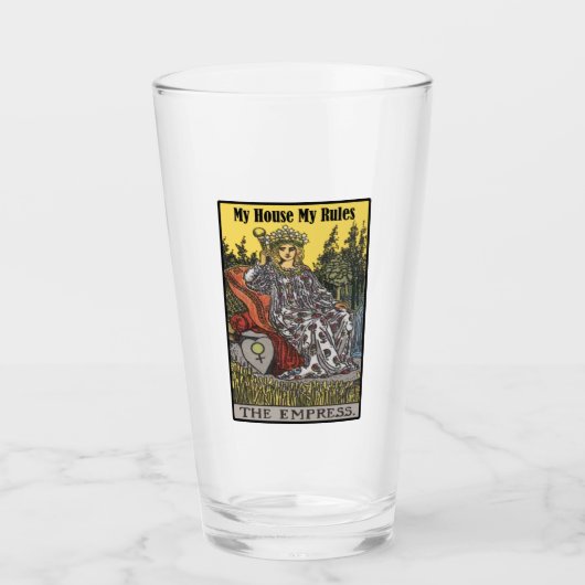 皇后陛下は私の規則を申し上げます タンブラーグラス (正面)