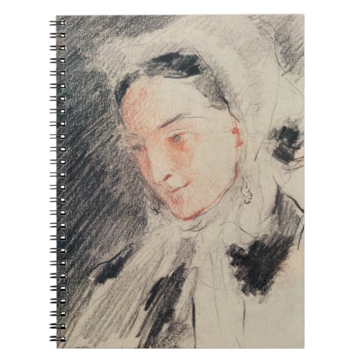 皇后Eugénie (黒く及び赤いチョーク) ノートブック (正面)