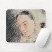 皇后Eugénie (黒く及び赤いチョーク) マウスパッド (マウス)