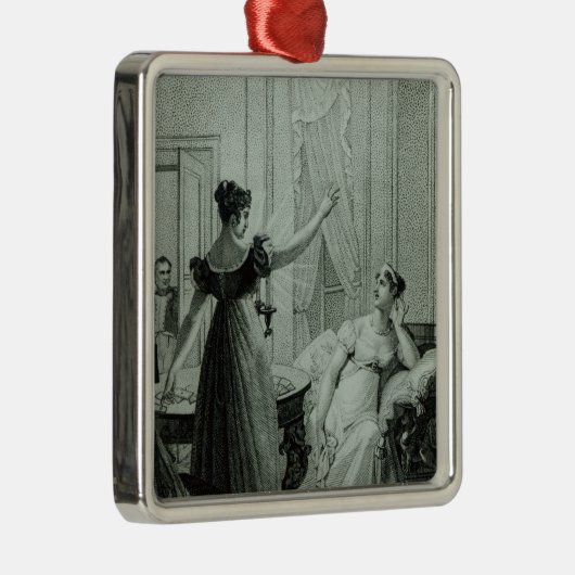 皇后Josephineは予言を明らかにします メタルオーナメント (右)