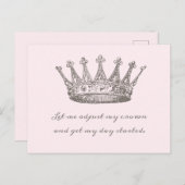 皇太子妃王室のヴィンテージ ポストカード (正面/裏面)