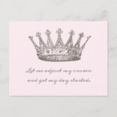 皇太子妃王室のヴィンテージ ポストカード (正面)