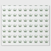 皇太子殿子造幣局グリーンホワイト ラッピングペーパー (フラット)