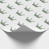 皇太子殿子造幣局グリーンホワイト ラッピングペーパー (角)