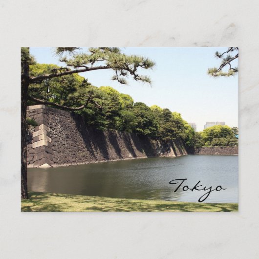 皇居の長い堀 ポストカード (正面)