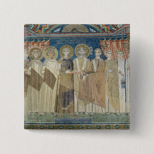 皇帝のコンスタンチーヌIVの補助金税の免除 缶バッジ (正面)