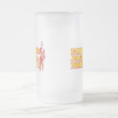 皇帝のジョシュアA.Norton Iの曇らされたガラスのマグ フロストグラスビールジョッキ (中央)