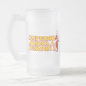 皇帝のジョシュアA.Norton Iの曇らされたガラスのマグ フロストグラスビールジョッキ (左)