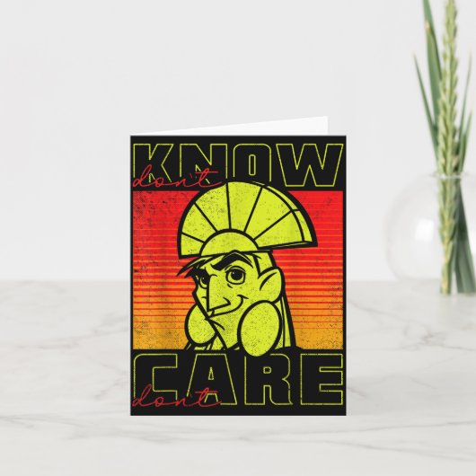 皇帝の新しいグルーヴ Kuzco Don't Know Don't Ca カード (正面)