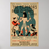 皇帝の新しい衣服ヴィンテージWPAシアター ポスター (正面)