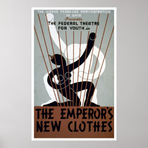 皇帝の新しい衣服1937 WPA ポスター