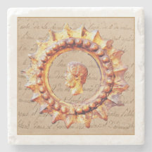 皇帝の金ゴールド大理石ドリンクコースター