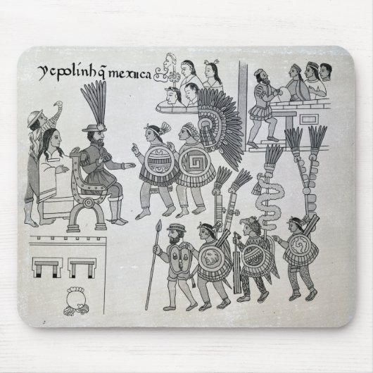 皇帝のCuauhtemocの最後のアステカな降伏 マウスパッド (正面)
