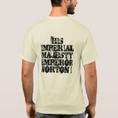 皇帝のNorton IのTシャツ Tシャツ (裏面)