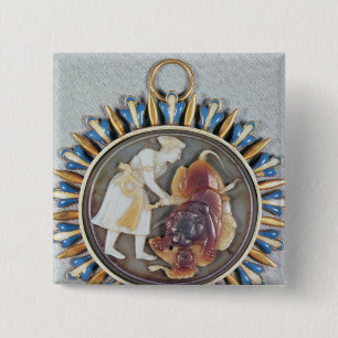 皇帝のShah Jahanの殺害のライオンを描写するカメオ 缶バッジ