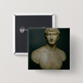 皇帝のTrajanの(53-117広告)第12nのポートレートのバスト 缶バッジ (正面&裏面)