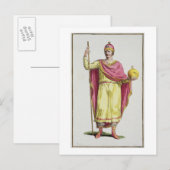 皇帝オットーIII (980-1002)、ピエール・デュ刻印 ポストカード (正面/裏面)