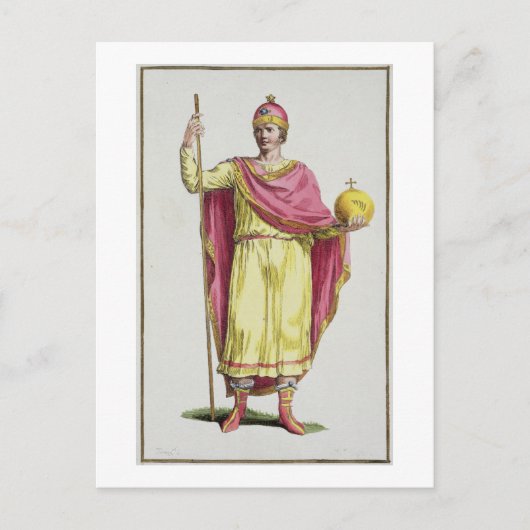 皇帝オットーIII (980-1002)、ピエール・デュ刻印 ポストカード (正面)