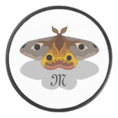 皇帝カラフル蛾モノグラム アイスホッケーパック (正面)