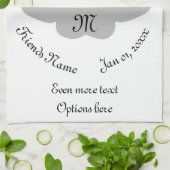 皇帝カラフル蛾モノグラム キッチンタオル (折り畳み)