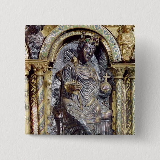 皇帝カール大帝の神社 缶バッジ (正面)