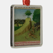 皇帝カール大帝はロランドを見つけます メタルオーナメント (右)