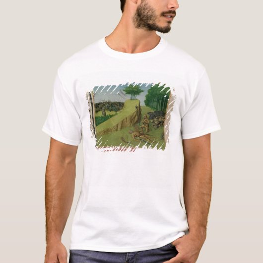 皇帝カール大帝はロランドを見つけます Tシャツ (正面)