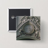 皇帝コンスタンチーヌを描写する円形浮彫り 缶バッジ (正面&裏面)