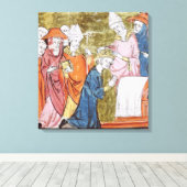 皇帝シャルルマーニュの即位 キャンバスプリント (インサイチュ (ウッドフロア))