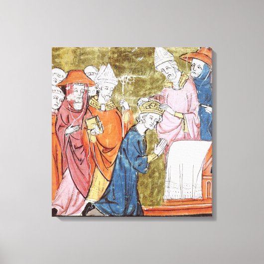 皇帝シャルルマーニュの即位 キャンバスプリント (正面)