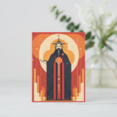 皇帝タロットカード ポストカード (スタンド正面)