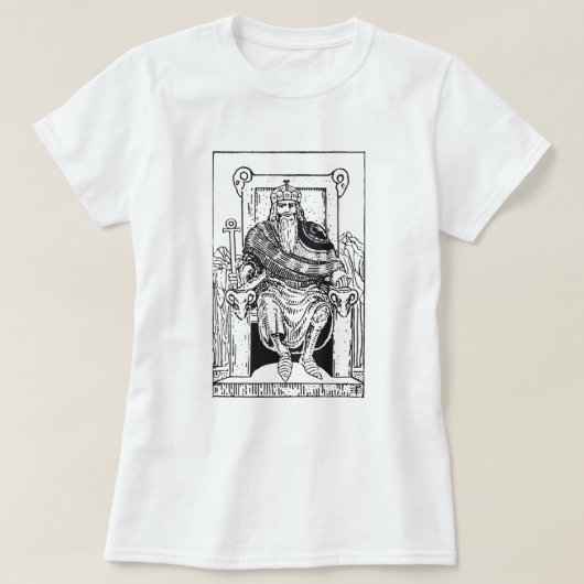 皇帝タロットカード Tシャツ (デザイン正面)