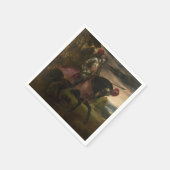 皇帝チャールズ5世の騎馬(Tititian著) スタンダードカクテルナプキン (角)