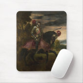 皇帝チャールズ5世の騎馬（Tititian著） マウスパッド (マウス)