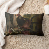 皇帝チャールズ5世の騎馬（Tititian著） ランバークッション (ブランケット)