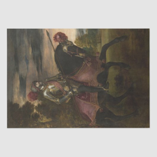 皇帝チャールズ5世の騎馬（Tititian著） 薄葉紙 (正面)