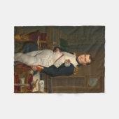 皇帝ナポレオン・ボナパルトat the Tuileries フリースブランケット (正面(横))