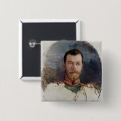 皇帝ニコラスのポートレートのためにII 1898年を調査して下さい 缶バッジ (正面&裏面)