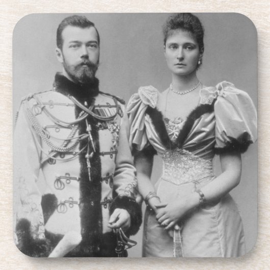 皇帝ニコラスのポートレートの写真II (1868-1918年 コースター (正面)