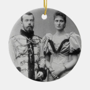 皇帝ニコラスのポートレートの写真II (1868-1918年 セラミックオーナメント
