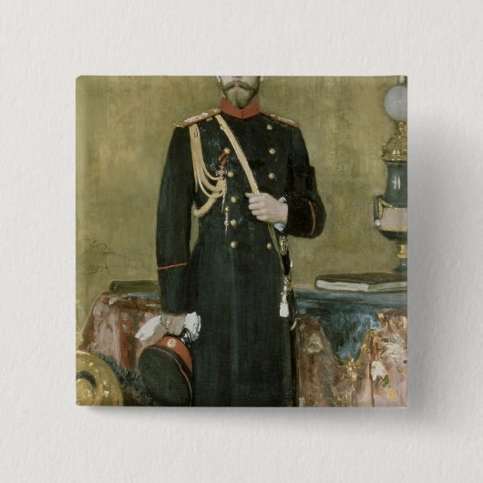 皇帝ニコラスのポートレートII 1895年 缶バッジ (正面)