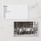 皇帝ニコラスgardeに立つII (1868-1918年) 名刺 (正面/裏面)