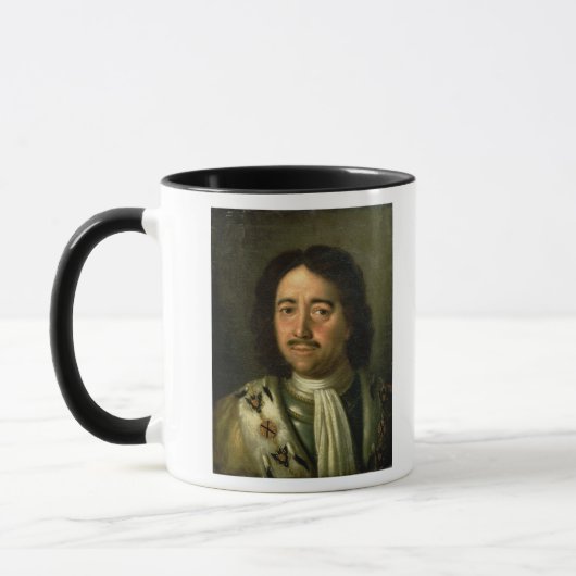 皇帝ピーターのポートレートI素晴らしい1772年 マグカップ (左)