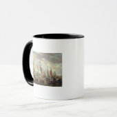 皇帝ピーター1698年1月のI訪問のイギリス マグカップ (正面左)