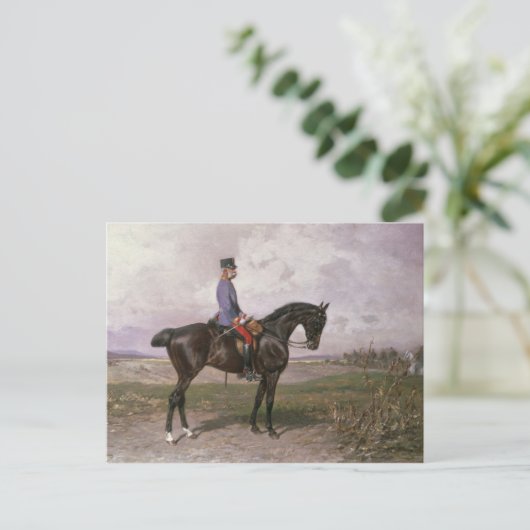 皇帝フランツヨセフ彼のオーストリアの馬のI ポストカード (スタンド正面)