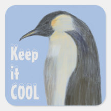 皇帝ペンギンの気候変動ステッカー