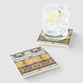 皇帝モザイク ストーンコースター (横)