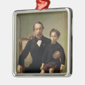 皇帝ルイナポレオンBonaparteおよび彼の息子 メタルオーナメント (左)