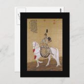 皇帝中国の乾龍ファインアートポートレート ポストカード (正面/裏面)